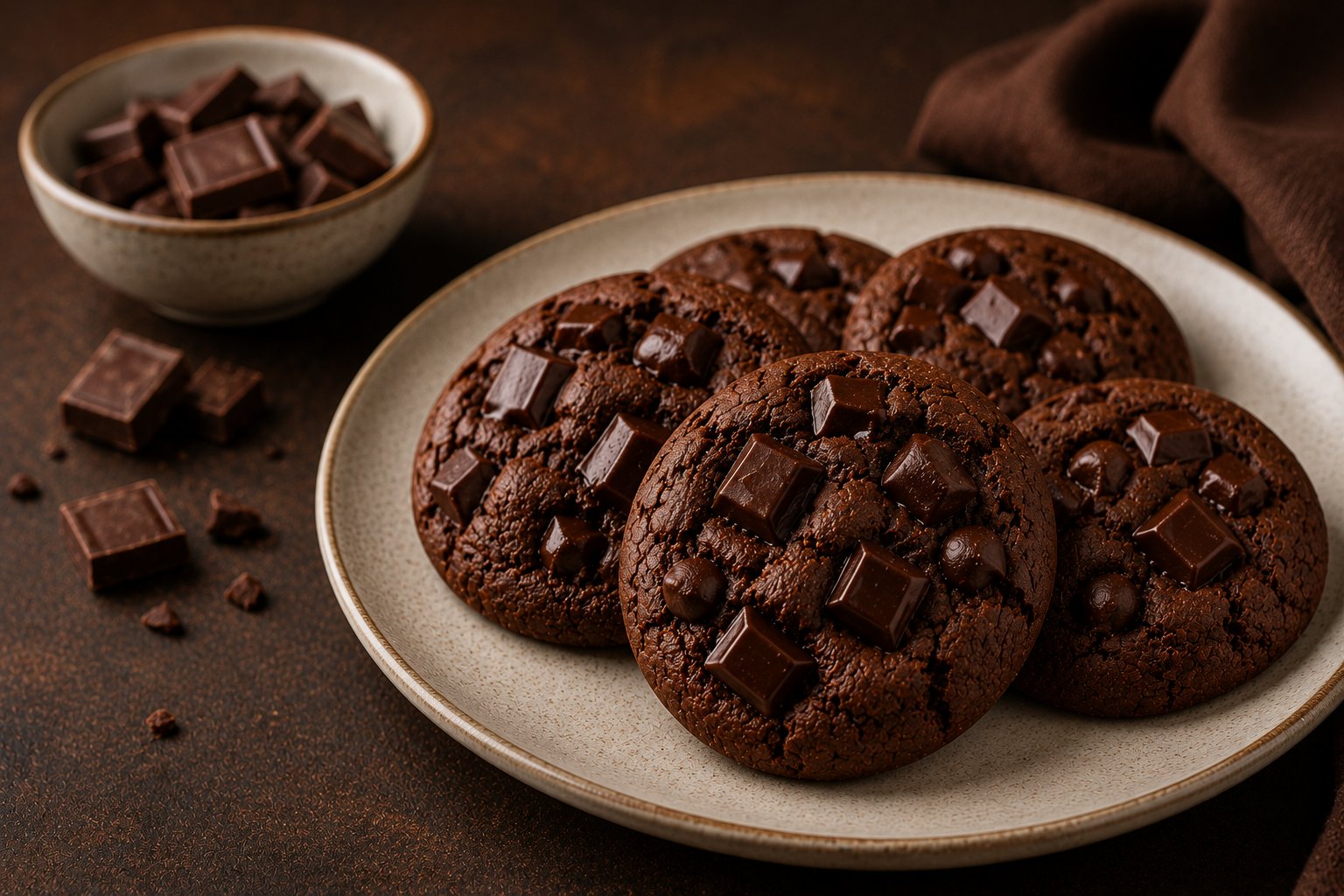 Cookies made with Arista Dark Chocolate Blend