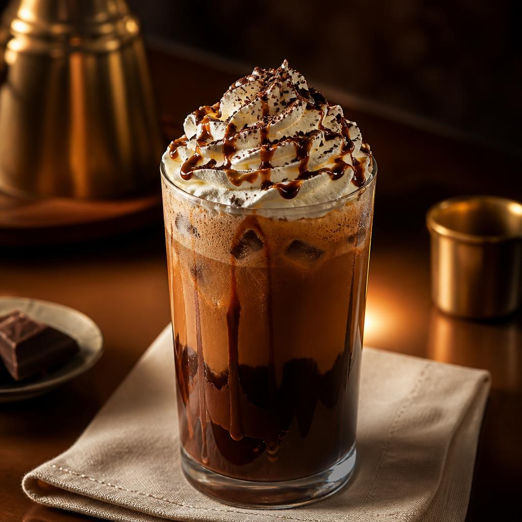 Iced Mocha made with Arista Dark Chocolate Blend