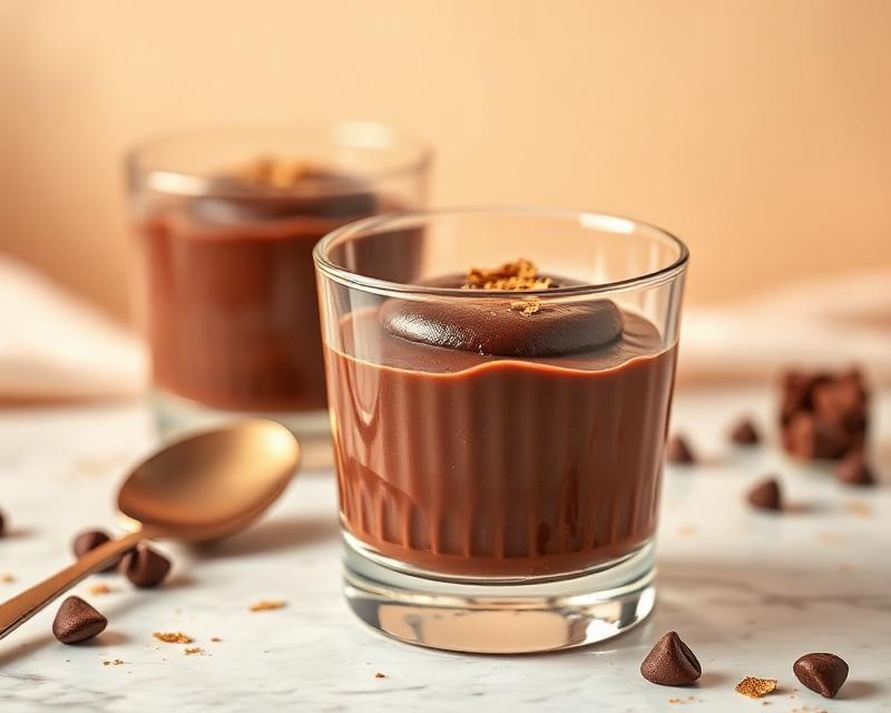 Chocolate Panna Cotta made with Arista Dark Chocolate Blend